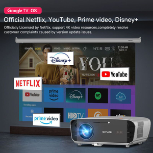 Projecteur <span class=keywords><strong>4k</strong></span> Google Smart Wifi Proyector Portatil Lcd Tv Vidéo Projecteur pour la maison/l'éducation/le bureau/le golf/le jardin - Product Image 2