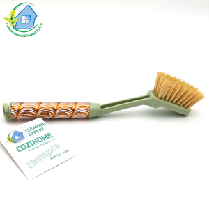 Flor tallada manija de aluminio de gran limpieza multifunción cocina pan fregadero ollas cepillo de limpieza - Product Image 3
