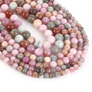 Perline di <span class=keywords><strong>Giada</strong></span> Naturale Colorata a Prezzo di Fabbrica, Rotonde e Sfuse per Creazione di Gioielli Fai-da-Te, Bracciali e Collane Artigianali - Product Image 5