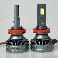Systèmes d'éclairage automobile, phares LED pour voiture C5 12V 3 tubes en cuivre 6000K 120W, ampoule LED pour voiture H11 H8 H9