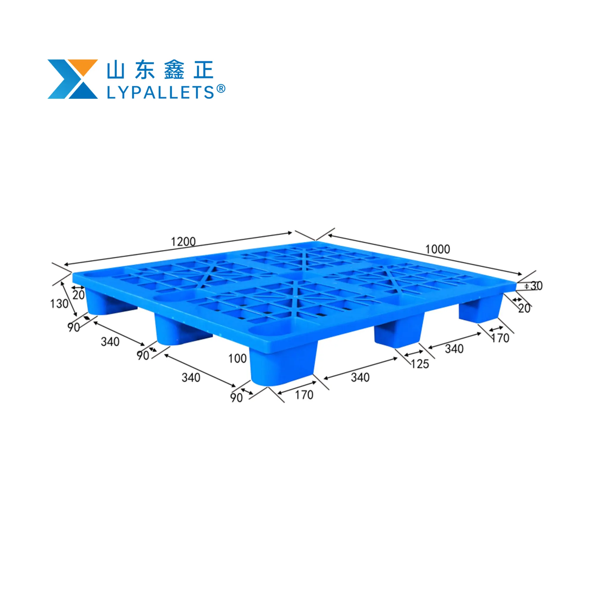 2024 Hot sale euro one layer pallet nested plastic pallets for shipping LYPALLETS Plastic Pallets for light cargoes