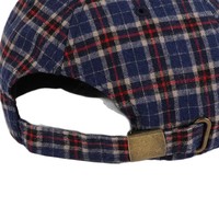Gorra de Béisbol de Algodón a Cuadros, Moderna, Unisex, Ajustable, Protección Solar, Estilo Casual para las Cuatro Estaciones, Disponible