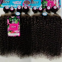 KEMY HAIR Mèches de Cheveux Blended avec Closure Dentelle 6*4 et 13*4 Ondulées Couleur Naturelle Lot de Mèches en Gros pour Femmes Noires