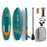 Planche à pagaie gonflable extra-large OEM avec pompe, laisse, pagaie, sac, étui pour téléphone et kit de réparation pour activités de groupe