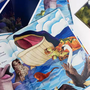 Livre d'images pour enfants sur les animaux, couverture rigide, reliure parfaite, pelliculage, impression offset, conte interactif parent-enfant - Product Image 3