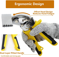 Herramienta para Láminas Metálicas, Selladora Manual de 3 Pulgadas, Dobladora de Láminas Metálicas para Aplanar Metal