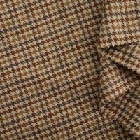 50% Wolle 50% Polyester Garngefärbter Karo-Stoff für Anzugjacken Hemden Röcke Hosen (340g/m²)