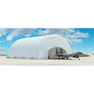 Tienda de estructura de edificio de cúpula de aire inflable grande personalizada para almacenamiento de hangar de helicóptero de publicidad - Product Image 3