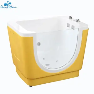 Китайский завод, акриловая детская спа-ванна с гидромассажным массажем, современный дизайн, отдельно стоящая установка, включает слив