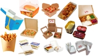Machine automatique de fabrication de boîtes à pizza en papier avec moteur PLC, machine de production de contenants alimentaires jetables, machine de production de boîtes à hamburgers, 180 pièces/min