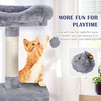 Meilleures ventes Nouveau design Arbre à chat Yuou en panneaux de particules, écologique, sécurisé, avec structure d'escalade en peluche