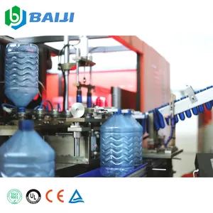 Línea de producción de máquina de llenado de agua pura de botella de plástico PET 5L completa
