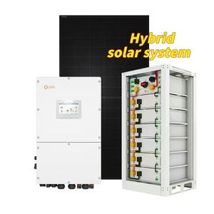 Sistema Solar Híbrido <span class=keywords><strong>Solis</strong></span> de 30KW, 50KW, 80KW, 100KW, 150KW, 200KW con Inversor, Batería y Paneles Solares para Conexión a Red/Desconexión de Red - Product Image 1