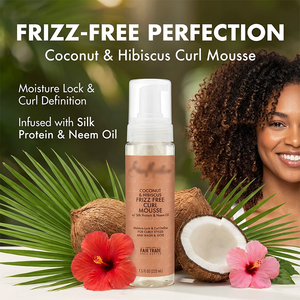 Mousse coiffante bio à l'huile de coco, tenue forte, hypoallergénique, unisexe, anti-frisottis pour cheveux normaux - Product Image 6