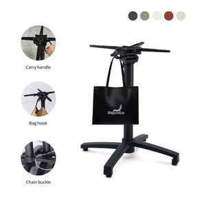 Lifepursue Stackable Folding <strong>Table</strong> <strong>Base</strong> Aluminum - Product Image 1