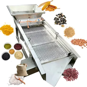 2 Outlets 3 Outlets Kitty Cat litter ore sand soil compost grain coffee beans rice linear high frequency vibrating sieve screen