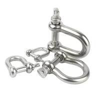 Manilles d'ancre robustes en acier inoxydable 316 de qualité marine, 1/4 ", 5/16 ", 3/8 ", 1/2 " pour bateau