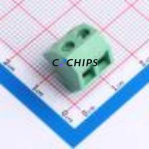 MX127S-5.08-02P-GN01-Cu-Y-A Screw Terminal Block Through hole Component (THT),P=5.08mm Connector 1x2P 5.08mm Green Through Hole - Product Image 1