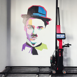 Imprimante murale UV double mode MK01 avec système de rail à roues, câble à ressort et connexion <span class=keywords><strong>rapide</strong></span>, pour intérieur et extérieur, certifiée CE - Product Image 5