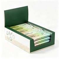 Conteneur de présentation en papier imprimé avec pelliculage mat personnalisé, conception sur mesure pour la merchandising de desserts et d'épicerie