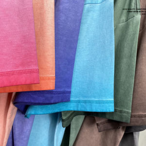 Camiseta Extra Grande de Manga Corta, 100% Algodón, 250 g/m², con Acabado Vintage, Antiarrugas, Transpirable y Ecológica, Unisex - Product Image 3