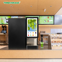 Equipo de Sistema de Venta Automática IoT Comercial, Máquina de Enfriamiento, Mezclador de Jarabe BIB, Dispensador de Bebidas y Jugos con Pantalla Táctil LED Grande