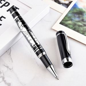 Stylo à bille élégant et classique en métal avec design de carte du monde, logo personnalisé, pour une utilisation promotionnelle d'entreprise et la vente en gros - Product Image 3
