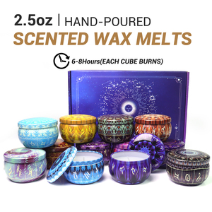 Set di 12 Candele Profumate | 12 Fragranze per Aromaterapia e Relax Domestico |   Set Regalo per Compleanno e Festività per Donne - Product Image 5