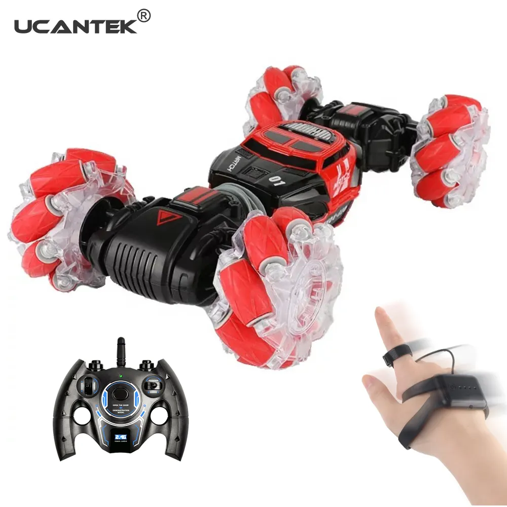 2.4G Remote Control Stunt Car 360 Degree Rotating Hand Gesture Control Double Sided Climbing RC Stunt Car with LED Light