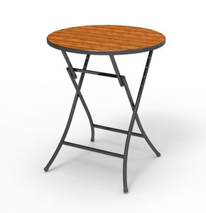 Conjunto de comedor al aire libre de hierro y acero de teca moderno contemporáneo, muebles híbridos para todo tipo de clima para patio, <span class=keywords><strong>terraza</strong></span>, jardín - Product Image 5