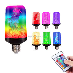 Avec cette <span class=keywords><strong>ampoule</strong></span> <span class=keywords><strong>LED</strong></span> à effet de flamme polyvalente offrant une simulation réaliste du feu, des options multicolores RVB et une télécommande - Product Image 3