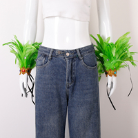 Manchettes en plumes OEM, décorations colorées, accessoires de main ajustables en plumes pour carnaval, fête, scène, danse, performance