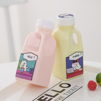Plastic Flesverpakking 350Ml 500Ml Groente-En Fruitgisting Drinken Citroenenzym Drinksapbakjes