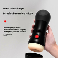 Gobelet d'avion à pompe automatique avec 5 modes de succion et 10 modes de vibration pour la masturbation masculine, jouet sexuel pour adultes