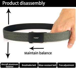 Cinturón Táctico Reforzado Towyelorn <span class=keywords><strong>197B</strong></span> de 120 cm, de Nailon Resistente con Hebilla de Liberación Rápida de Aleación y Bloqueo Automático, para Uso General (EDC) - Product Image 3