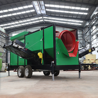 Trommel mobile pour compost avec déplacement facile et garantie d'un an