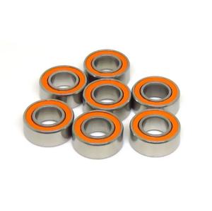 ลูกปืนเซรามิคไฮบริดความเร็วสูงตลับลูกปืน S608 S607ยางซีลสีส้ม8*22*7มม. แบริ่ง2OS สำหรับรอกตกปลา - Product Image 4