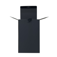 Boîte de livraison en carton ondulé coloré personnalisée avec compartiments, pelliculage mat, épaisseur 3 mm, poignée recyclable
