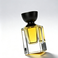 Flacon pulvérisateur carré en verre transparent, très demandé, pour parfums, échantillons de soins de la peau et emballages cosmétiques de voyage