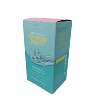 Boîte en carton à fond auto-scellant avec impression couleur, taille personnalisée, pour produits de beauté, emballage personnalisé