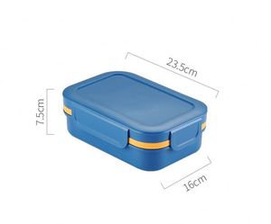 1000ml Multi-Compartment Bento Box with Sauce Jar Utensils BPA-Free Leakproof <b>Lunch</b> Container - Product Image 6