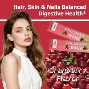คอลลาเจนเจลลี่ฉลากส่วนตัว OEM พร้อมใยอาหารเสริม บำรุงผิวให้ยืดหยุ่น เล็บแข็งแรง ผมสุขภาพดี และข้อต่อที่เคลื่อนไหวได้ดี - Product Image 4