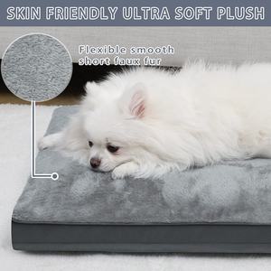 Beliebtes Großhandel-Bettwäsche Luxus weiches Push flexibel glatt kurz Kunstfell Welpen Haustierprodukte Hundebett Katzenbett - Product Image 2