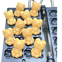 Gaufrier personnalisé industriel panda ours gaufrier logo personnel animaux gaufrier machine pour petite idée d'entreprise