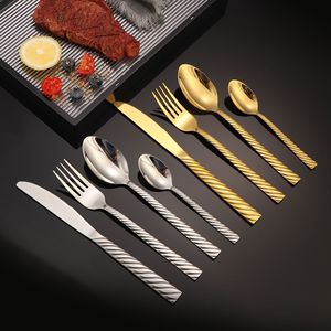 Stainless Steel Steak Knife Fork Spoon Set Oval Durable Party <b>Dinnerware</b> - Product Image 3