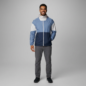 2026 New Design <b>Men's</b> Nylon Windbreaker <b>Jacket</b> Good Quality Hot Sale Rain Proof Hooded Stand Collar Canvas Autumn Vintage Front - Product Image 1