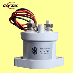 Écrou hexagonal gris voiture électrique petit volume contacteur monophasé 250A bobine 12VDC bobine 24VDC haute tension 1000V DC EV contacteur