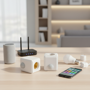 Support de lampe PIR E27 avec interrupteur intelligent à temporisation intégré pour couloir d'hôtel, <span class=keywords><strong>allée</strong></span> et usage domestique - Product Image 4