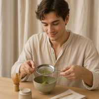 Harmony Matcha – Accessoires de filtration pour thé en acier inoxydable 304, perles tamisantes estampées