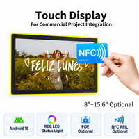 Tablette Android 16 avec écran tactile de 15,6 pouces, RK3576S, Wi-Fi 6, NFC, PoE et voyant d'état LED RVB pour les entreprises